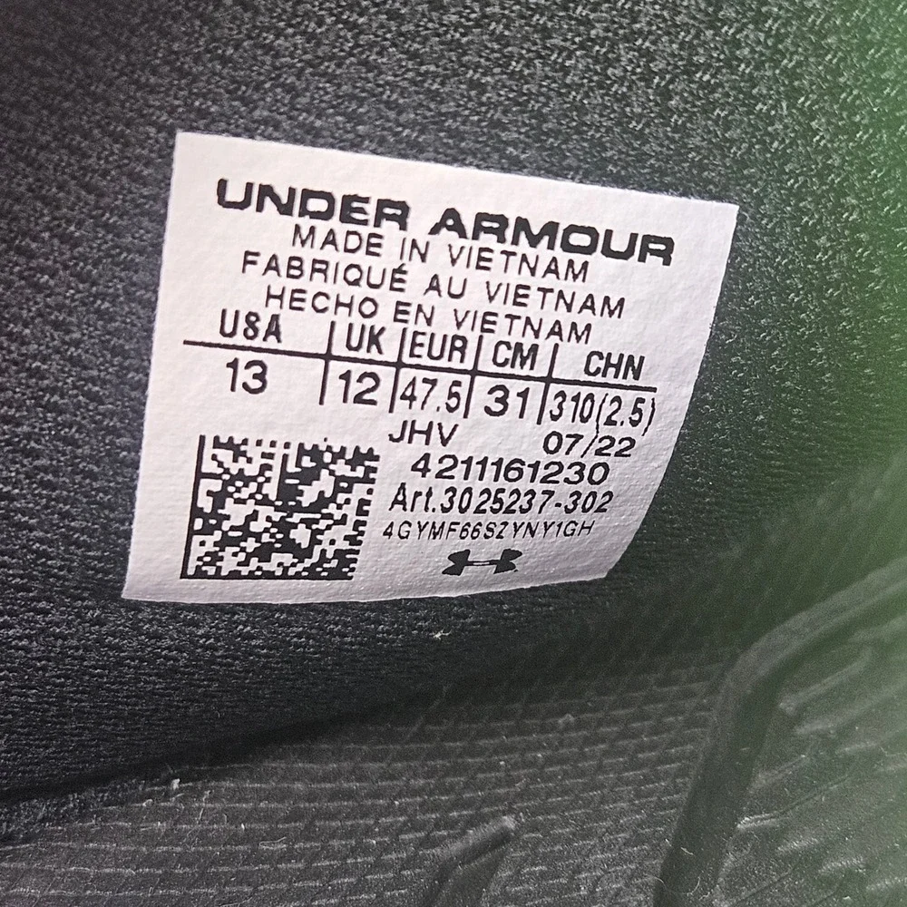 Under‎ Armour Project Rock SL 2.0 Mens Sz 13 Lime Green Black Slides 3025237-302